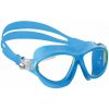 Plavecké okuliare Cressi MINI COBRA, detské, 7-15 rokov číre sklá, modrá/lime (2325)
