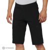 100% RIDECAMP kraťasy, čierna 36