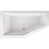 TEIKO Lagos 160x90 L - Asymetrická akrylátová vaňa 160 x 90 cm, biela, ľavá - V117160L04T05001 Nohy zadarmo
