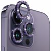 NORTHJO sklá s trblietavými rámčekmi na ochranu šošoviek zadného fotoaparátu pre iPhone 14 Pro / 14 Pro Max - fialová - možnosť vrátiť tovar ZADARMO do 30tich dní
