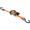 Popruh upínací Strend Pro, samonavíjací pás s račňou, 25 mm, L-1,8 m, max. 300 kg