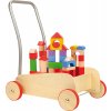 small foot Chodítko drevené kocky vo vozíku