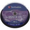 VERBATIM DVD+R 8,5 GB DL 8x 10 (DVRVE0206)