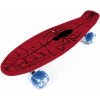 Disney Skateboard plastový max. 50 kg – Spiderman červený 59969