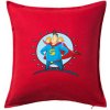 Ocko superman - dievča a dievča - Vankúš 50x50 - 50x50 - Vrátane výplne ( Červená )