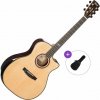 Cort GA-PF Bevel Basic SET Natural Elektroakustická gitara Jumbo