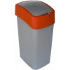 Curver FLIP BIN 50 l šedostříbrná/červená