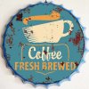 Ceduľa vrchnák Coffee Fresh Brewed 35x35cm