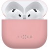 Ultratenké silikónové pouzdro FIXED Silky pre Apple AirPods 4, ružové