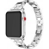 AppleKing kovový remienok posádzaný kamienkami pre Apple Watch Ultra 49mm / 46mm / 45mm / 44mm / 42mm - strieborný - možnosť vrátiť tovar ZADARMO do 30tich dní