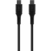 FIXED Liquid silicone nabíjací a dátový kábel PD USB-C/USB-C na iPhone/iPad/MacBook/AirPods - 1,2 m - čierny FIXDLS-CC12-BK - možnosť vrátiť tovar ZADARMO do 30tich dní