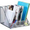 Stojanový zakladač s priehradkami na kancelárske potreby RD47545, strieborný