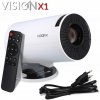 LED Projektor Opticum RED, Android TV, WiFi, Full HD, prenosný, biely