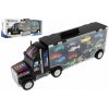 Teddies Auto kamion přepravník + dopravní prostředky - 14 ks - na volný chod