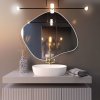 Baltica Design Tiny Borderbright Stain III zrkadlo 80x70 cm s osvetlením biela 5904107902425