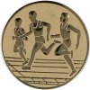 Beh : Emblém - Nálepka na trofej Ø 25 mm zlatá