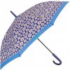 Perletti 26242 Time deštník dámský holový s modrým lemem
