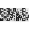 Penová podložka puzzle písmená čier. 30x30 cm 36 ks