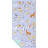 Spokey KIDDY Rýchloschnúci športový uterák, 80 x 160 cm, psíci