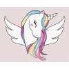 zuty Zuty - Maľovanie Podľa Čísel - Roztomilý Jednorožec S Krídlami, 80X100 Cm, Plátno (8596530088981)
