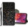 Peňaženkové kožené puzdro na Samsung Galaxy S20 FE - Black Five-pointed Star