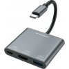 Wozinsky WHCH-01 USB C Hub 100W HDMI 4K Sivá