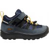 Detské vonkajšie topánky Keen Hikeport 2 Low Wp Blue Nights/Sunflower US 11