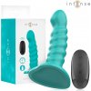 Intense Buffy Spiral Design Vibrator with Remote S Blue