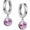 Swarovski e. náušnice kruhy Ambrosia, purpurová see3582