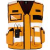 Korntex Bonn Reflexná vesta pre špeciálne jednotky KX040 Signal Orange one size