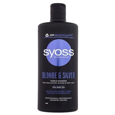Syoss Blonde & Silver Purple Shampoo šampon pro blond a šedivé vlasy 440 ml