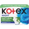 KOTEX vložky Natural Night single 6 ks