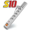 Rozvodný panel ACAR S10/3m 5+5x220V černý+přep.och (9602)