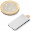 SOLLAU Neodymový magnet hranol (samolepící) 25x12x1 mm, N38, ponikelovaný