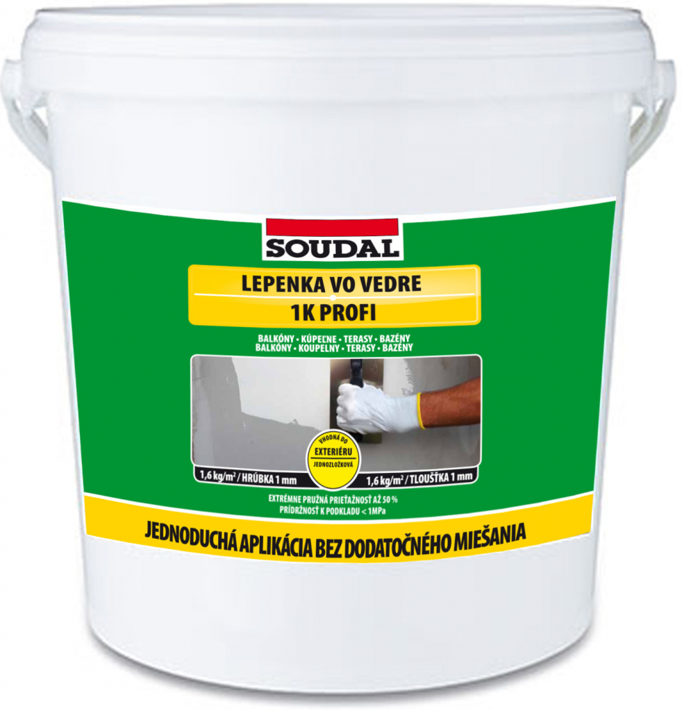 SOUDAL SOUDAL - Lepenka vo vedre 1K PROFI 12 kg