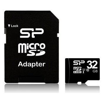 Silicon Power microSDHC 32GB Class 10 + adapter SP032GBSTH010V10SP