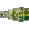 Sablio Obraz - 5-dílný Odraz hôr na jazere - 100x60 cm