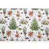 Zvyšok bavlnenej látky Vianočné posedenie 60 x 160 cm