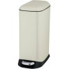 Krémový pedálový oceľový odpadkový kôš 20 l Design – Wenko