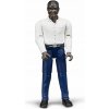 Bruder 60004 Bworld muž modré kalhoty bílá košile