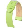 Remienok Hirsch Viazza - svetlozelený - 18 mm - M – Stredná dĺžka - 16 mm - Strieborná + 5 rokov záruka a darček ZADARMO