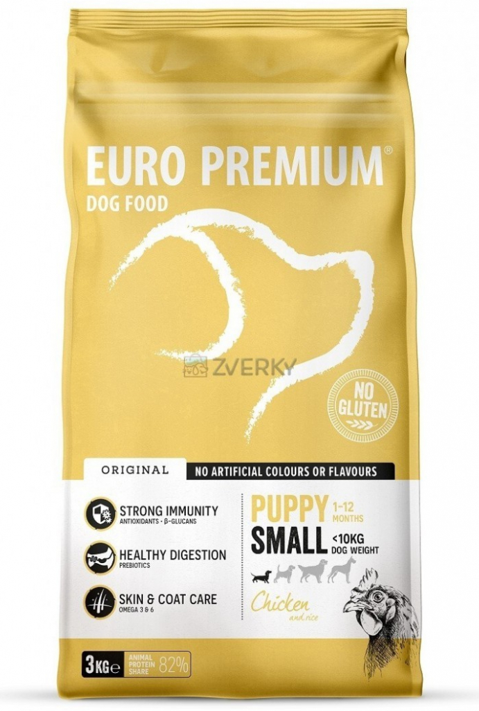 Euro-Premium Small Puppy Chicken & Rice 3 kg