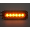 Stualarm Zadné červené obrysové LED svetlo s výstražným oranžovým svetlom, 12-24V, ECE R65 brTRL003R