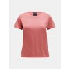 TRIČKO PEAK PERFORMANCE W EXPLORE LOGO TEE TREK PINK/5BH WARM BLUSH