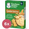 6x GERBER Organic Kaša nemliečna s príchuťou sušienky 200 g​