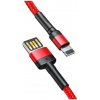 Baseus Cafule kábel USB na Lightning 2.4A 1,0m červený CALKLF-G09