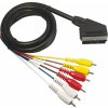 SENCOR kábel scart M 6xRCA M 2,5m /SAV 114-025