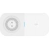 AppleKing t2A 2v1 bezdrôtová nabíjačka pre iPhone / Apple Watch / AirPods - 15W - biela - možnosť vrátiť tovar ZADARMO do 30tich dní