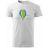 Teplovzdušný balón v oblakoch - Tričko extra veľké (5-8XL) - 5XL ( Biela )