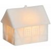 SIRIUS LED svietiaci domček na hranie Kodaň 9 × 6 × 8 cm keramický, teplá biela, biely,